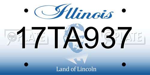 17TA937 Illinois License Plate
