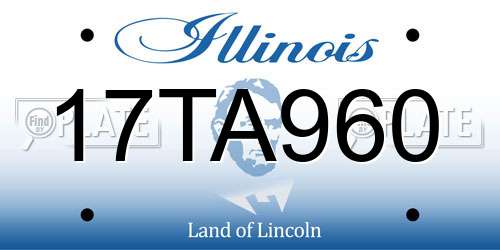 17TA960 Illinois License Plate