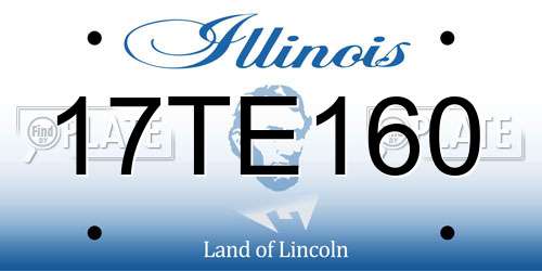 17TE160 Illinois License Plate