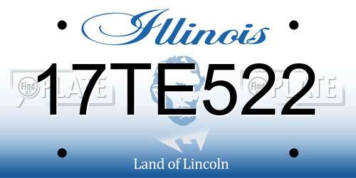17TE522 Illinois License Plate