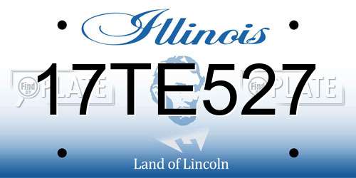 17TE527 Illinois License Plate