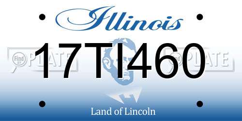 17TI460 Illinois License Plate