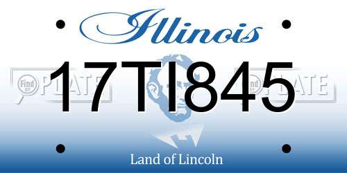 17TI845 Illinois License Plate