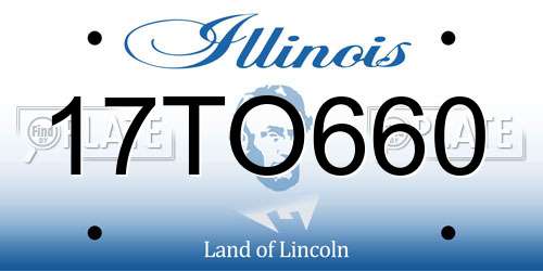 17TO660 Illinois License Plate