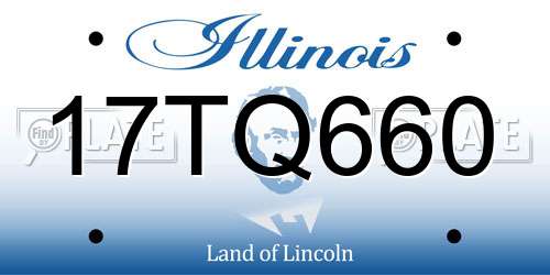 17TQ660 Illinois License Plate