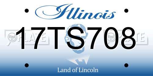 17TS708 Illinois License Plate