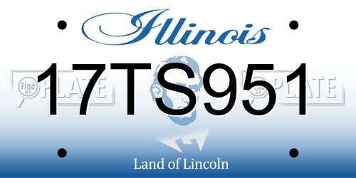 17TS951 Illinois License Plate