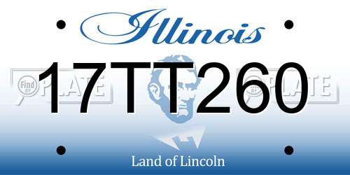 17TT260 Illinois License Plate