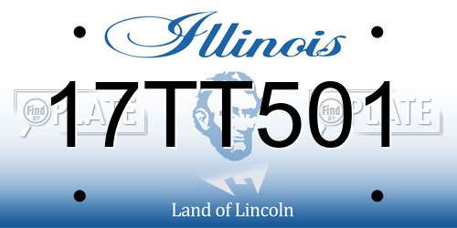 17TT501 Illinois License Plate