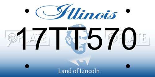 17TT570 Illinois License Plate