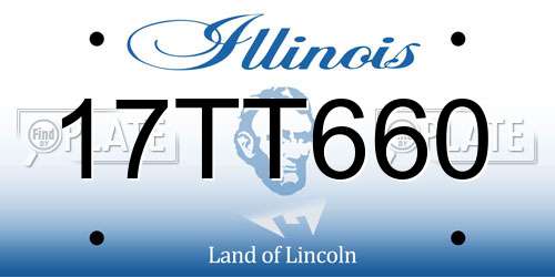 17TT660 Illinois License Plate