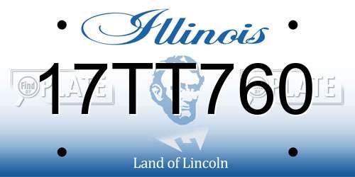 17TT760 Illinois License Plate