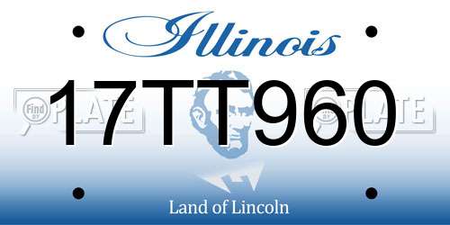 17TT960 Illinois License Plate