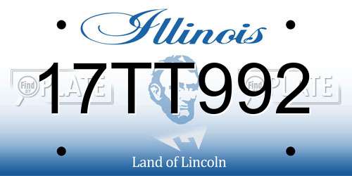 17TT992 Illinois License Plate