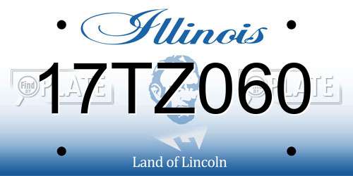 17TZ060 Illinois License Plate