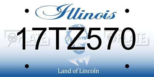 17TZ570 Illinois License Plate
