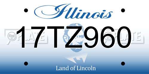 17TZ960 Illinois License Plate