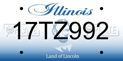 17TZ992 Illinois License Plate