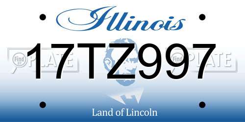 17TZ997 Illinois License Plate
