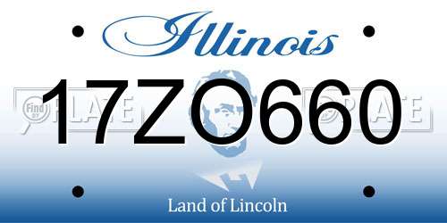 17ZO660 Illinois License Plate