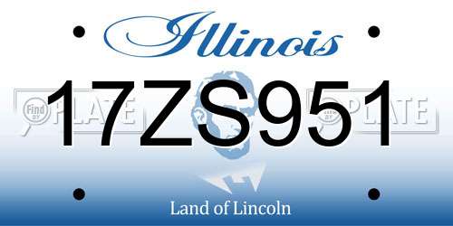 17ZS951 Illinois License Plate