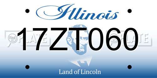 17ZT060 Illinois License Plate