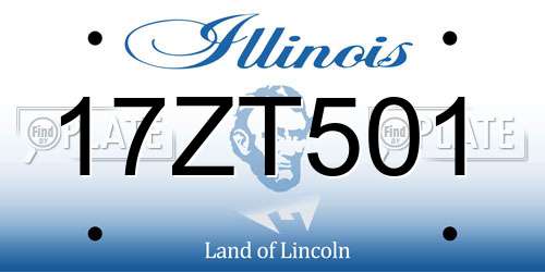 17ZT501 Illinois License Plate