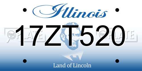 17ZT520 Illinois License Plate
