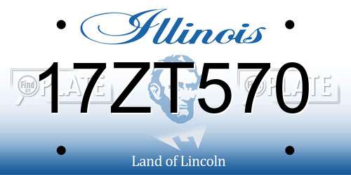 17ZT570 Illinois License Plate