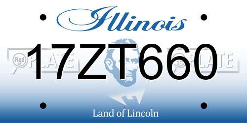 17ZT660 Illinois License Plate