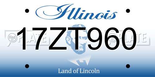17ZT960 Illinois License Plate