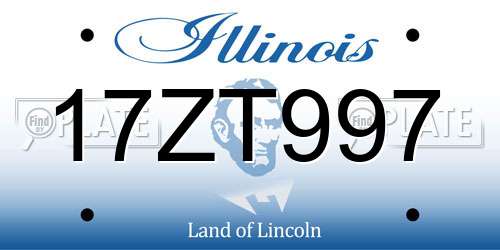 17ZT997 Illinois License Plate