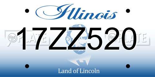 17ZZ520 Illinois License Plate