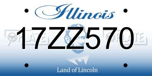 17ZZ570 Illinois License Plate