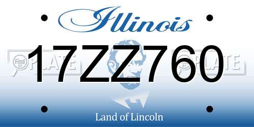 17ZZ760 Illinois License Plate
