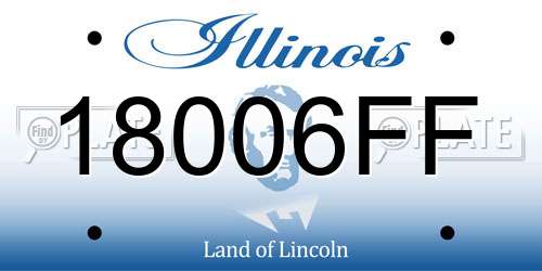 18006FF Illinois License Plate