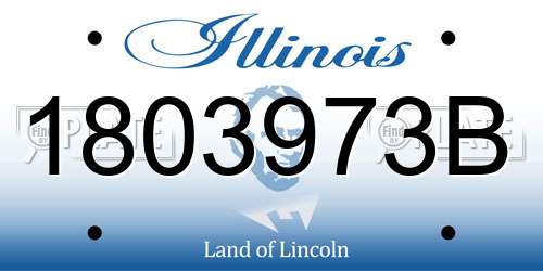 1803973B Illinois License Plate