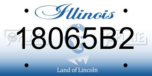 18065B2 Illinois License Plate