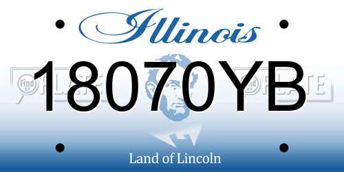 18070YB Illinois License Plate