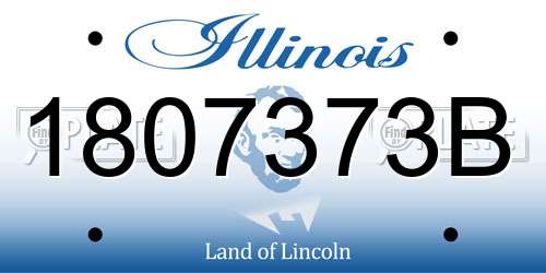 1807373B Illinois License Plate