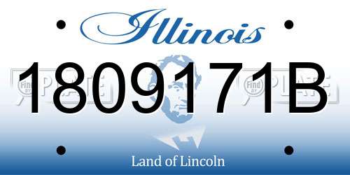 1809171B Illinois License Plate