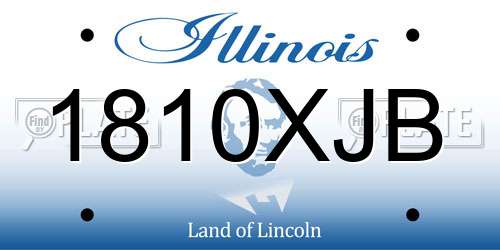 1810XJB Illinois License Plate