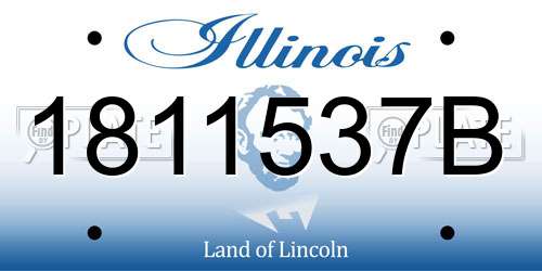 1811537B Illinois License Plate