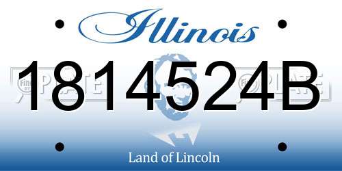 1814524B Illinois License Plate