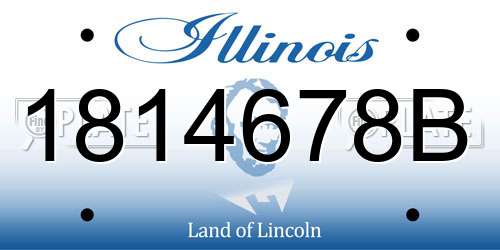 1814678B Illinois License Plate