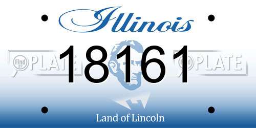 18161 Illinois License Plate
