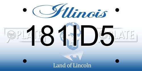 181ID5 Illinois License Plate