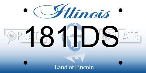 181IDS Illinois License Plate