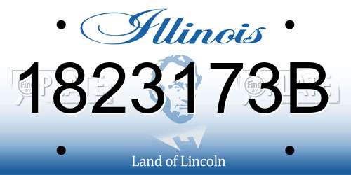 1823173B Illinois License Plate