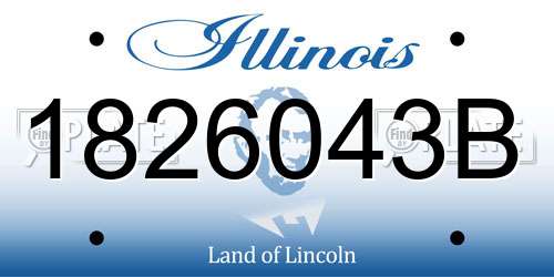 1826043B Illinois License Plate